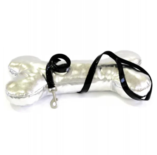 Повідець Croci Leatherette для собак, екошкіра/нейлон, чорний, 120×1.5 см