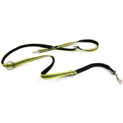 Повідець Croci Hiking AntiShock для дресирування собак, нейлон, зелений, 2.5×200 см