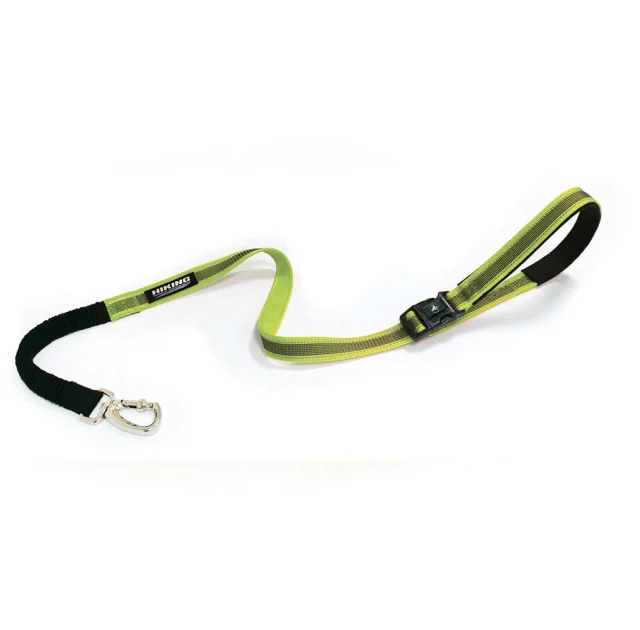 Повідець Croci Hiking AntiShock для собак, регульований, нейлон, зелений, 1.5×120 см