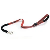 Поводок Croci Hiking AntiShock для собак, регулируемый, нейлон, красный, 1.5×120 см