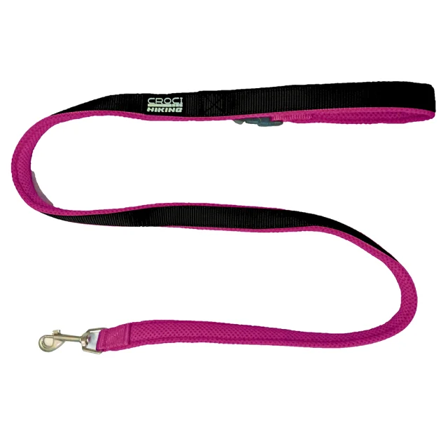 Повідець Croci Hiking Reflective для собак, нейлон, рожевий, 2×120 см
