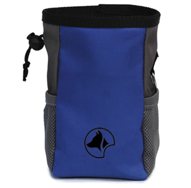 Сумка Croci Hiking под лакомства, для собак, с карабином, синий, 800 мл, 10×18 см