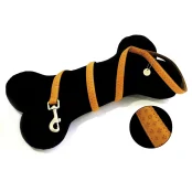 Повідець Croci Mylord для собак, з тисненням, екошкіра, помаранчевий, 120×2 см