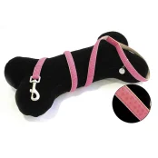 Поводок Croci Mylord для собак, с тиснением, экокожа, розовый, 120×1.5 см