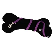 Поводок Croci Mylord для собак, с тиснением, экокожа, фиолетовый, 120×2 см