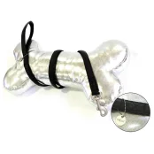 Повідець Croci Mylord для собак, з тисненням, екошкіра, чорний, 120×1 см