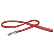 Поводок Croci Soft Reflective для собак, светоотражающий, нейлон, красный, 120×2 см