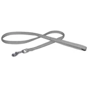 Поводок Croci Soft Reflective для собак, светоотражающий, нейлон, серый, 120×1 см