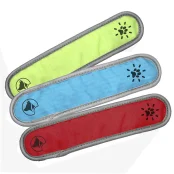 LED накладка на ошейник Croci Джокер, для собак, нейлон, цвета в ассортименте, 4×16 см