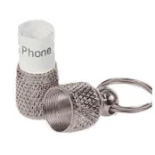 Металлический брелок Croci на ошейник собак, хром, золото, 24 мм