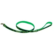 Поводок Croci Fluo Camouflage для собак, экокожа/джинс, хаки, 1.6×100 см