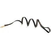 Повідець Croci Kalika Deco для собак, екошкіра, чорний, 1.5×120 см