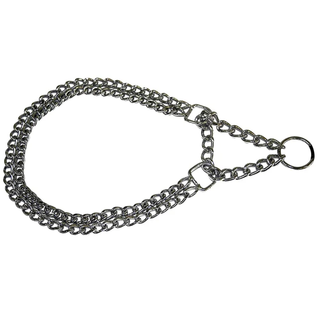 Нашийник Croci самозатягується, для собак, хром, 40 см×2 мм