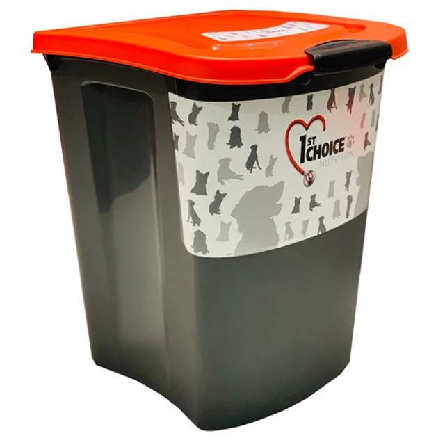 Контейнер 1st Choice для хранения корма, 15 кг, черный, 37×40.5×47 см