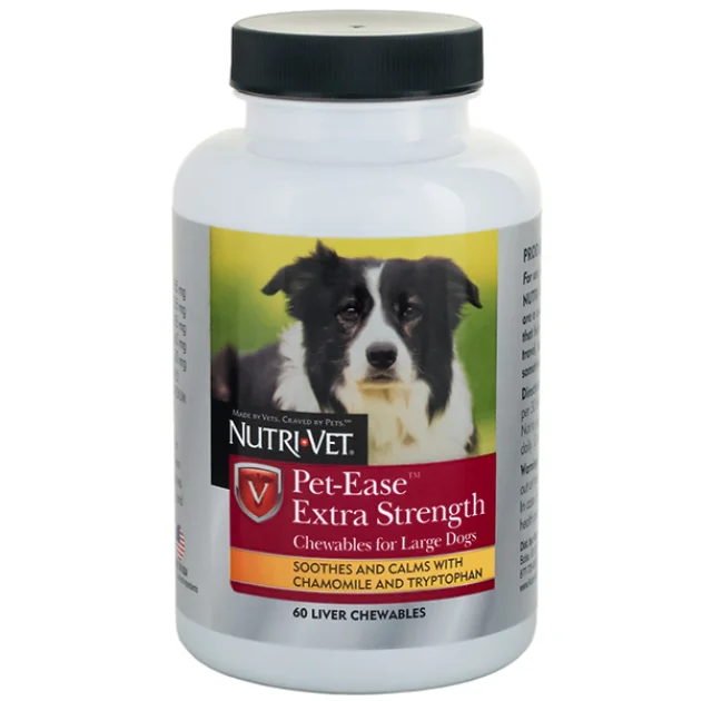 Успокаивающее средство Nutri-Vet Pet-Ease Extra Strength для собак средних и крупных пород, 60 табл