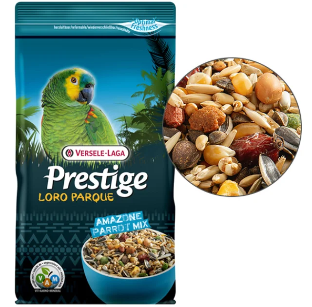 Корм Versele-Laga Prestige Premium Loro Parque Amazone Parrot Mix для середніх і великих папуг, 1 кг
