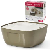 Автоматический фонтан поилка Savic Volcano Drinking Fountain, для кошек и собак, бело-серый