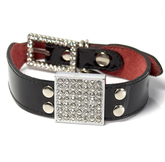 Нашийник Shiboo Jet Black для собак, чорний, 2.5 × 40 см