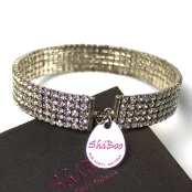 Нашийник Shiboo Anic-5 для собак, срібло, 30 см