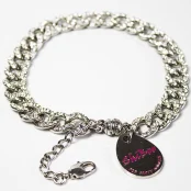 Нашийник Amore-Crystal для собак, срібло, 25 см