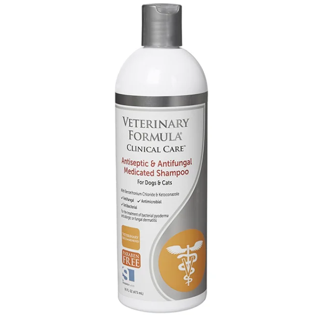 Шампунь Veterinary Formula Antiseptic&Antifungal Shampoo, для собак и кошек, противогрибковый, 3.8 л