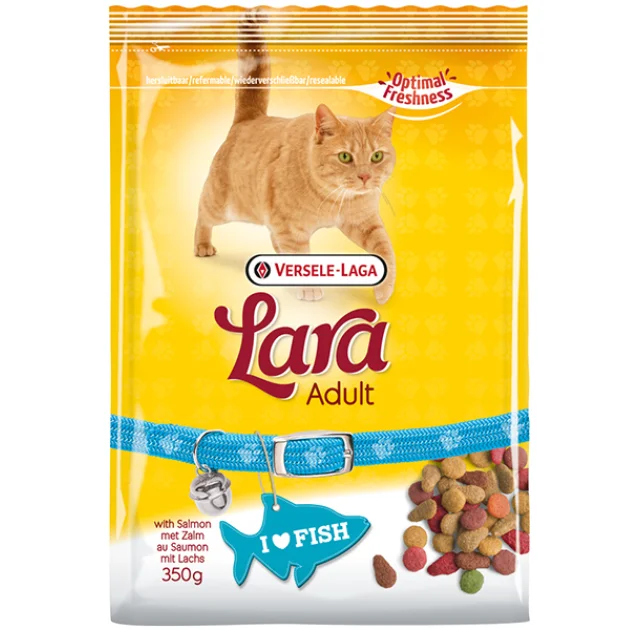 Сухой корм Lara Adult with Salmon для кошек, с лососем, 350 г