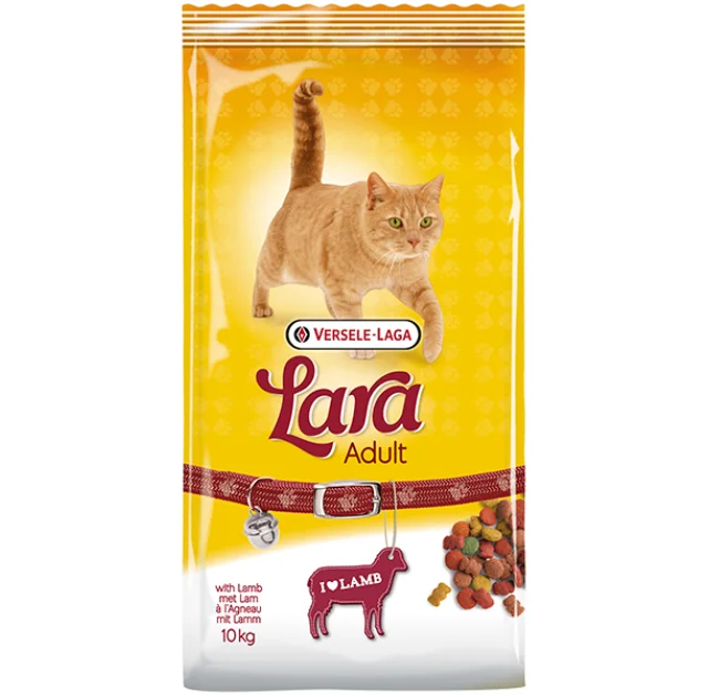 Сухой корм Lara Adult with Lamb для кошек, с ягненком, 10 кг