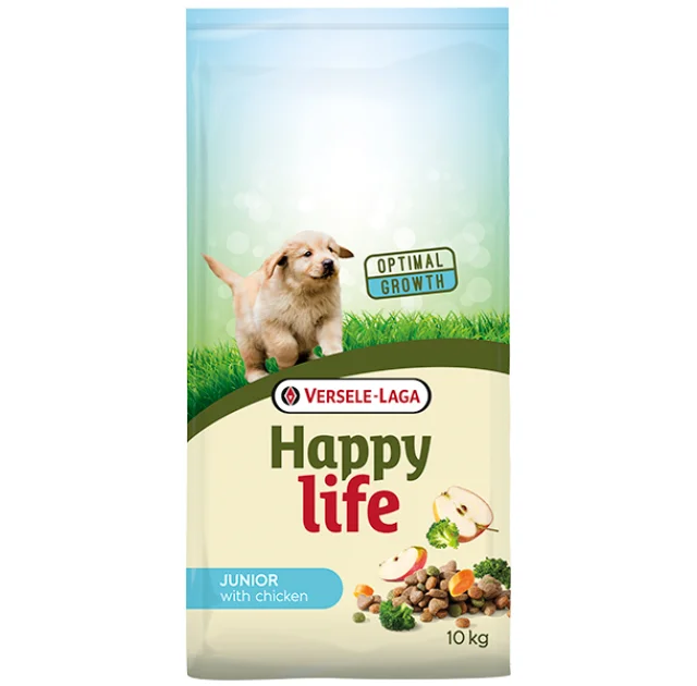 Сухой корм Happy Life Junior with Chicken для щенков, с курицей, 10 кг