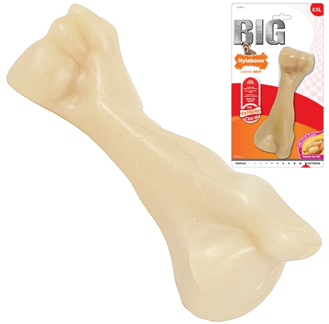 Іграшка Nylabone Extreme Chew Big Bone XXL, смак курки, для собак до 23 кг