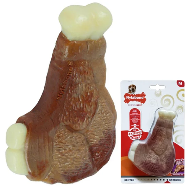 Іграшка Nylabone Extreme Chew Pork Chop M, для собак до 16 кг