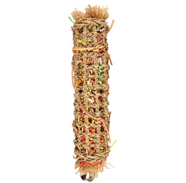 Іграшка Flamingo Papyr Parakeet Toy Tube для папуг, 11 × 9 × 45 см