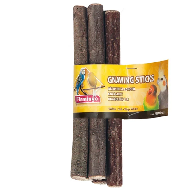 Палички дерев'яні Flamingo Parrot Willow Sticks для папуг, 22 см
