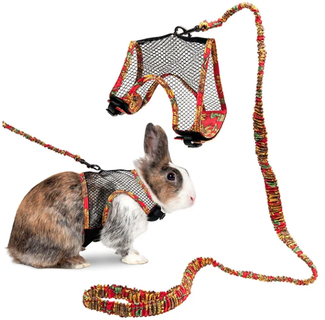 Шлея з повідцем Flamingo Rabbit Harness With Art Joy Leash, для кроликів