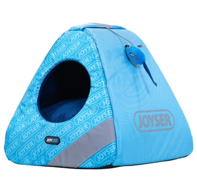 Домик Joyser Chill Cat Home для кошек, сине-голубой, 40×40×41 см
