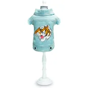 Куртка-жакет Croci Street Tiger для собак, весна/осень, серый, XL, 35 см