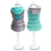 Куртка-жакет утепленный Croci Two Sides Grey для собак, зима, серый, 45 см