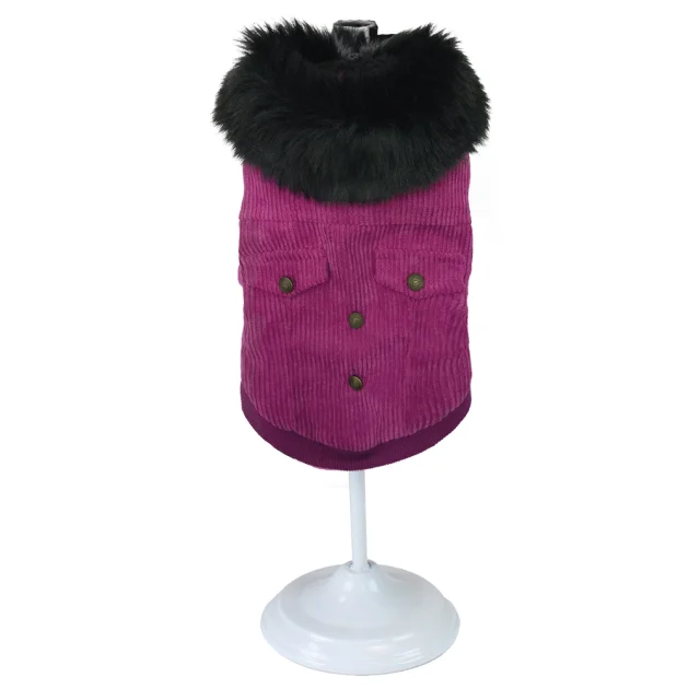 Куртка Croci Pink Velvet для собак, зима, фиолетовый, M, 25 см