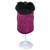 Куртка Croci Pink Velvet для собак, зима, фиолетовый, XL, 35 см