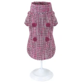 Куртка Croci Pinky Tweed для собак, зима, розовый, L, 30 см