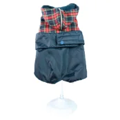 Куртка утепленная Croci Dachshund British для собак, зима, синий, XXXXL, 54 см