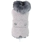 Куртка утепленная Croci Desire для собак, зима, серый, XXL, 40 см