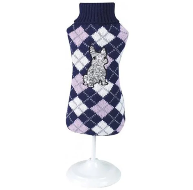 Свитер Croci Shimmer для собак, зима, разноцветный, L, 30 см