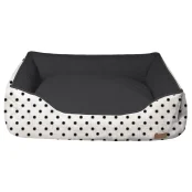 Диван Croci Cozy Impact для собак, прямокутний, чорно-білий, 70×60×20 см