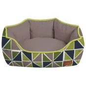 Диван Croci Cozy Ray для собак, овальний, різнокольоровий, 85×66×23 см