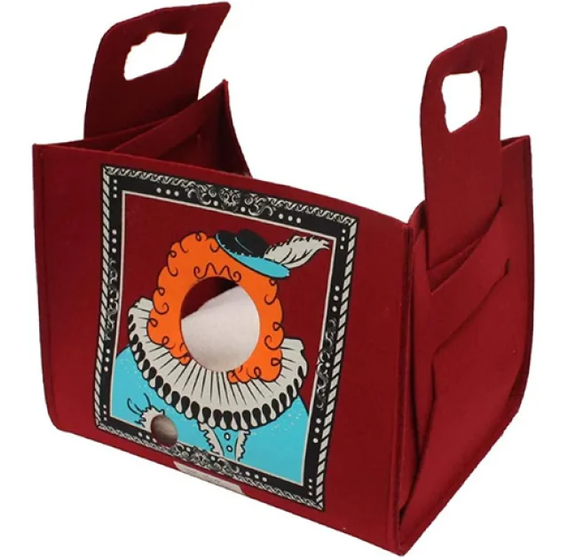 Диван-сумка Croci Popcat King для собак и кошек, бордовый, 35×25×30 см