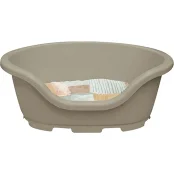 Лежак Croci Morfeo для собак і котів, пластик, бежевий, 74×52×27 см