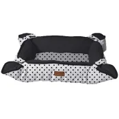 Лежак-подстилка Croci Cozy Impact для собак и кошек, чёрно-белый, 45×35.5×15 см