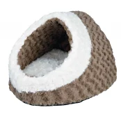 Лежак-пещера Trixie Kaline для собак, коричнево-белый, 35×26×41 см