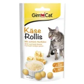 Вітамінізовані ласощі GimCat Kase-Rollis, для кішок, 40 г