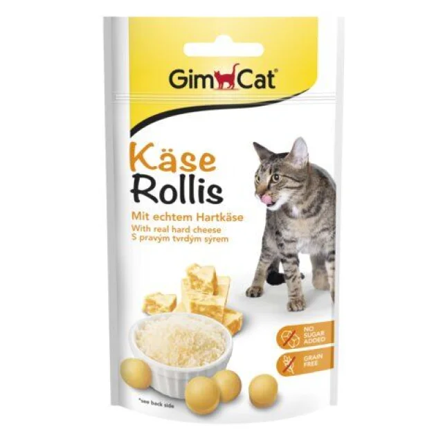 Витаминизированные лакомства GimCat Kase-Rollis, для кошек, 40 г